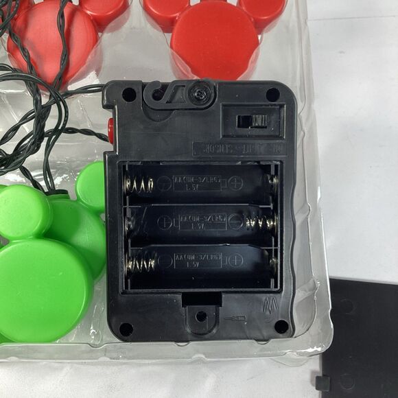 Vintage Gemmy Disney Mickey Mouse Musical Christmas Blinking String Lights Works - Picture 6 of 8